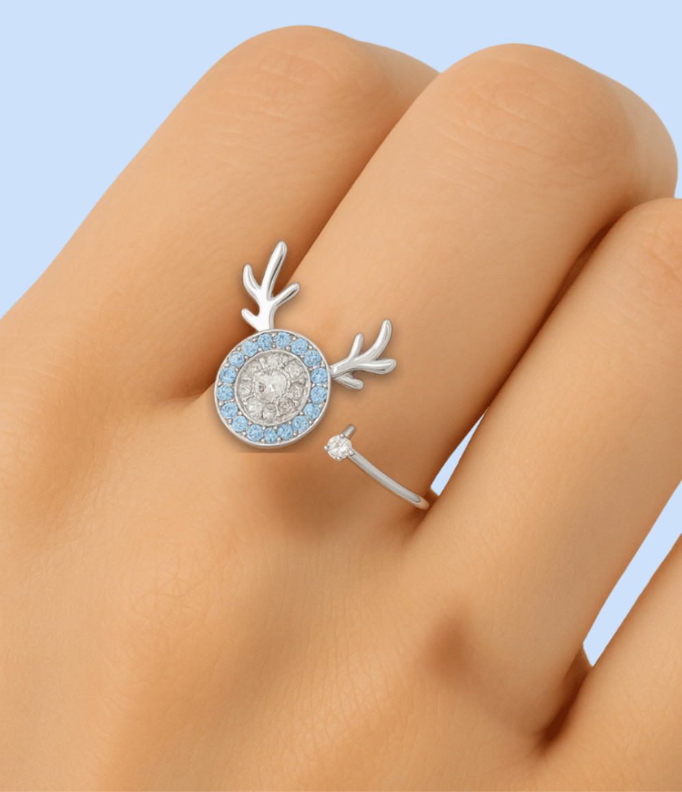 Pathfinder Hart - Sterling Silver Spinner Ring for Anxiety and Focus
