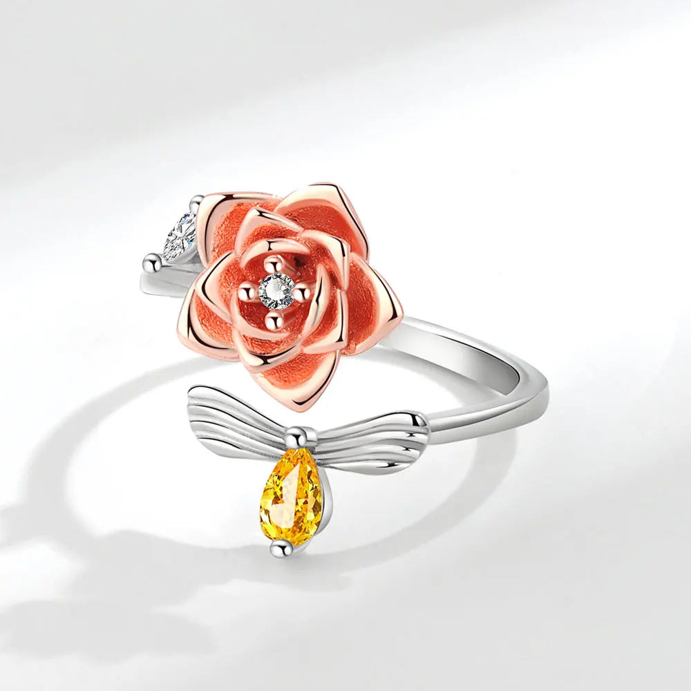 Eternal Rose - Daily Wear Fidget Ring in Sterling Silver