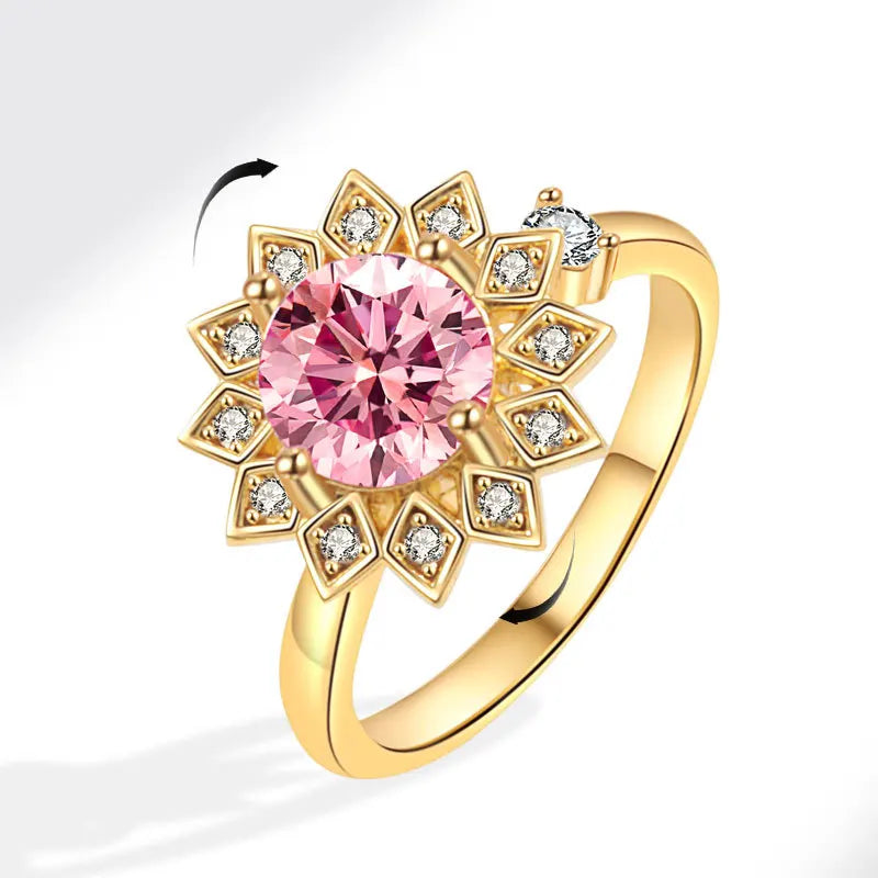 Celestial Rose - ADHD Ring in Gold plated Sterling Silver