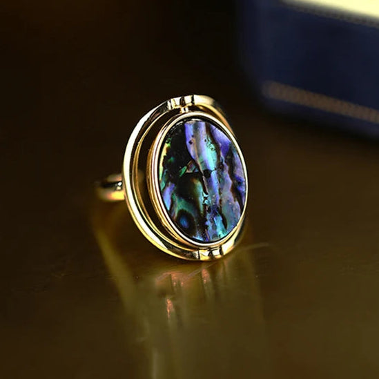 Pearl Drift – Flip Silver meditation Ring