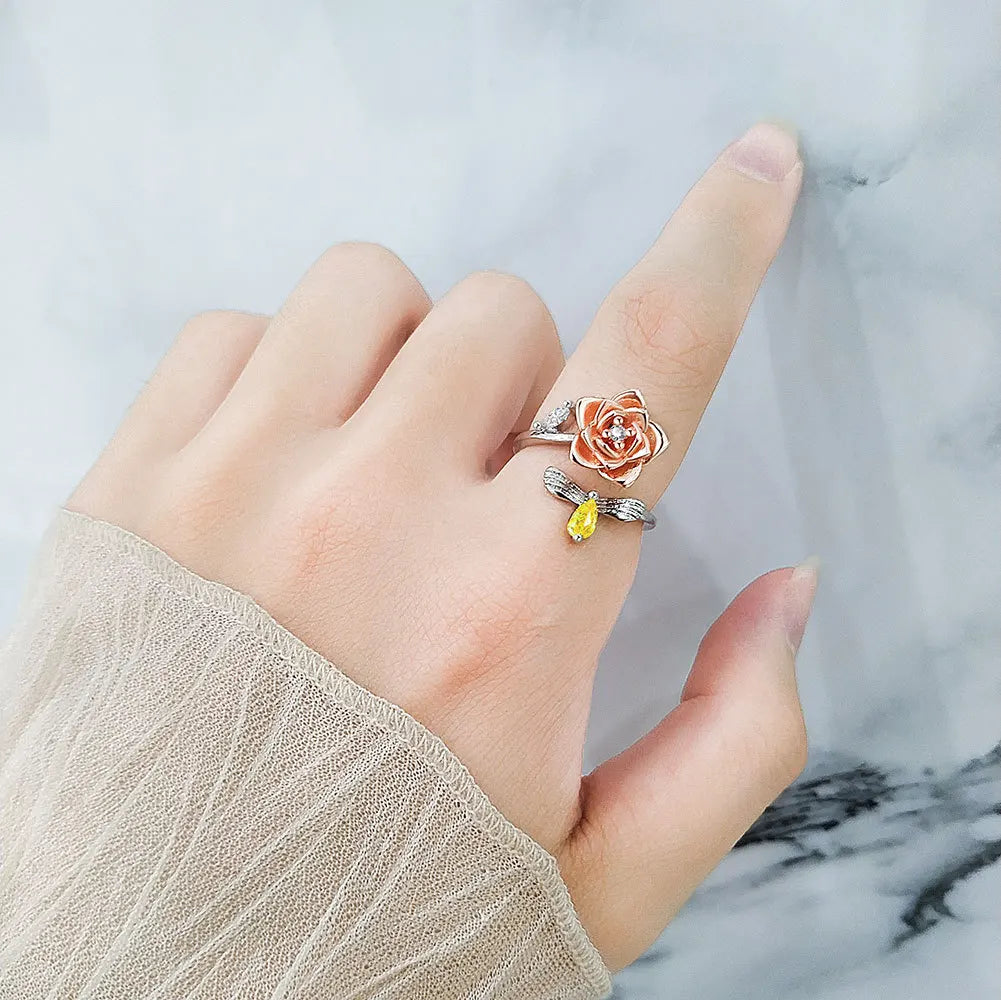 Eternal Rose - Daily Wear Fidget Ring in Sterling Silver