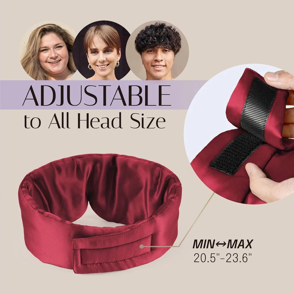 DreamSilk™ 100% Mulberry Sleep Mask – Anti-Wrinkle, Pressure-Free with Ear Cover