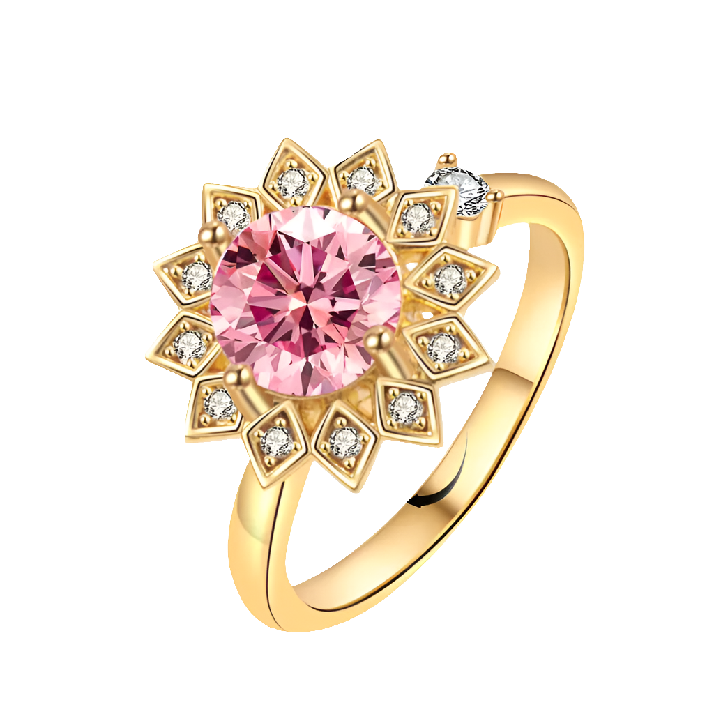 Celestial Rose - ADHD Ring in Gold plated Sterling Silver