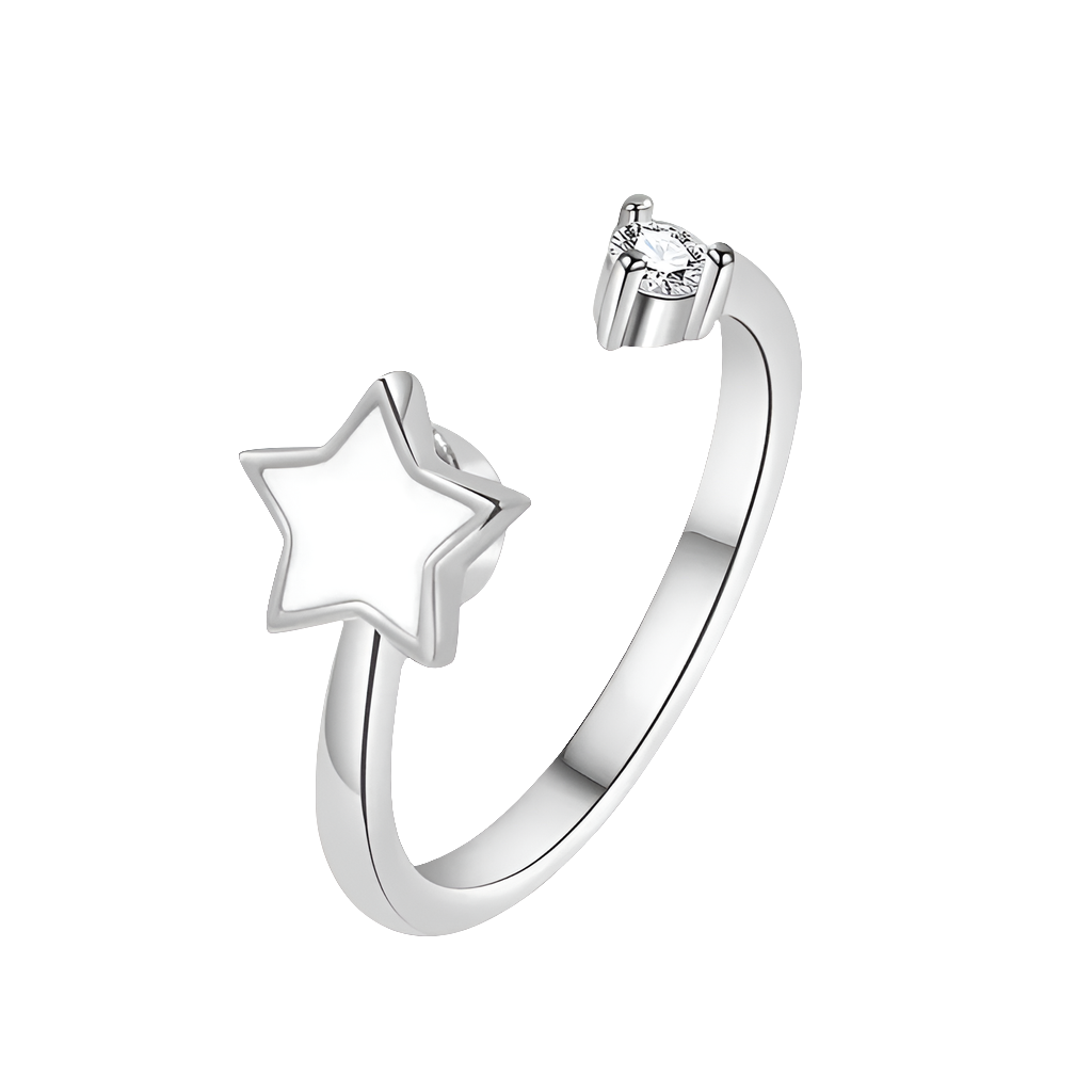 Midnight Dream - 925 Silver Anxiety Ring – Spin to Calm