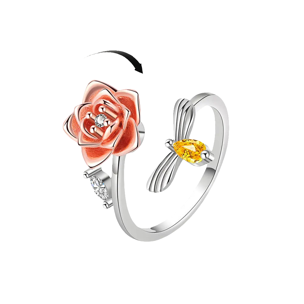Eternal Rose - Daily Wear Fidget Ring in Sterling Silver