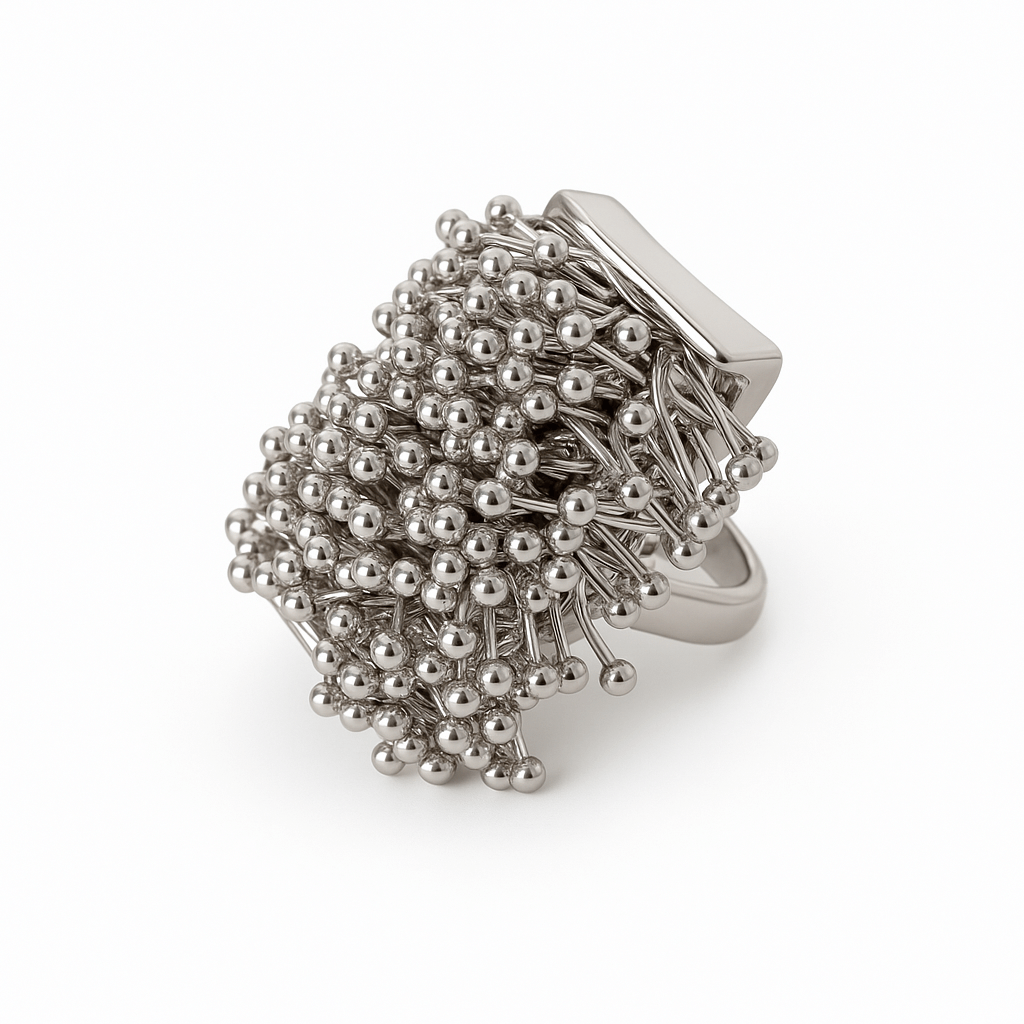 Inner Union – Textured Rub Fidget Ring in silver