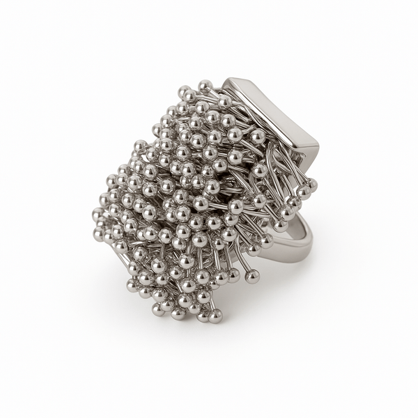 Inner Union – Textured Rub Fidget Ring in silver