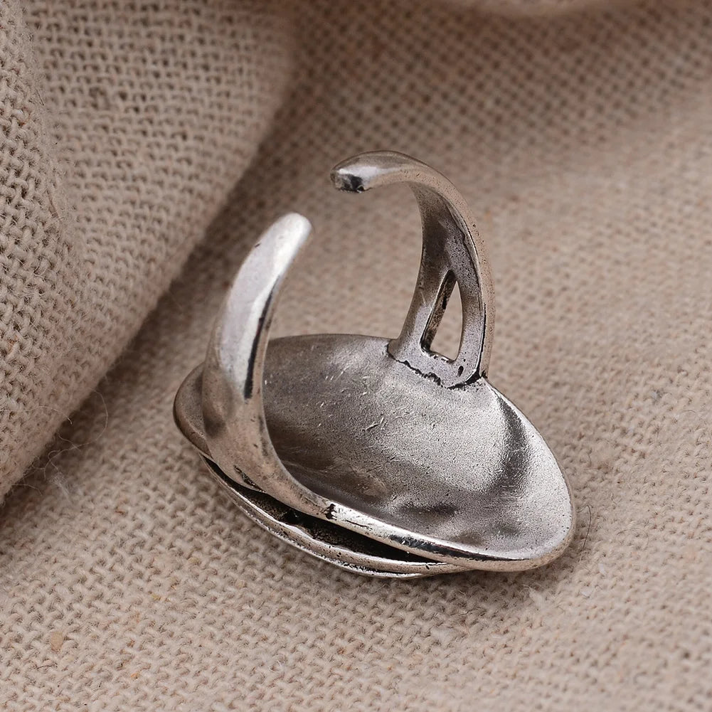 Sacred Sensuality – Textured Rub Fidget Ring (Silver)