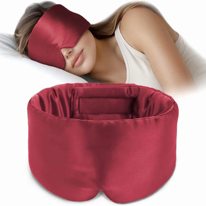 DreamSilk™ 100% Mulberry Sleep Mask – Anti-Wrinkle, Pressure-Free with Ear Cover