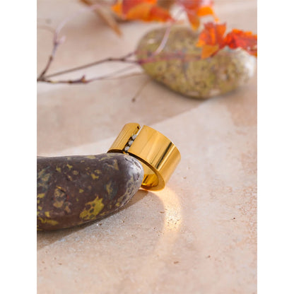 gold fidget ring gravity glide wide band with tiny beads anxiety relief jewelry spinner ring for focus