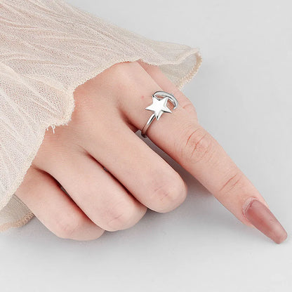 Orion's Secret - Women’s Spinner Ring in gold plated 925 Silver – ADHD Relief - Gold Edition
