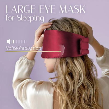DreamSilk™ 100% Mulberry Sleep Mask – Anti-Wrinkle, Pressure-Free with Ear Cover