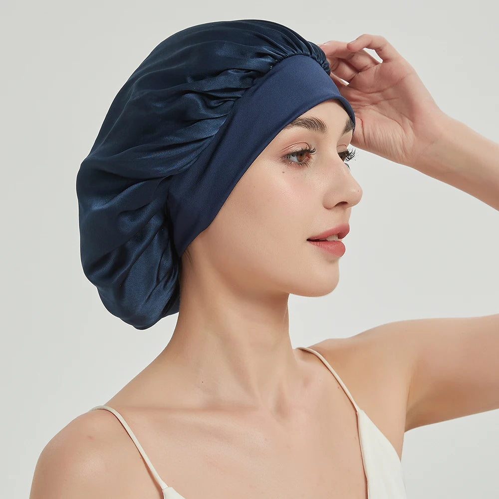 LunaSilk™ Sleep Bonnet – Luxury Hair Wrap for Sleeping