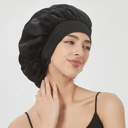 LunaSilk™ Sleep Bonnet – Luxury Hair Wrap for Sleeping