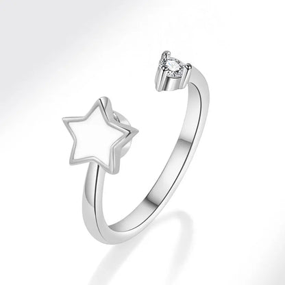 Midnight Dream - 925 Silver Anxiety Ring – Spin to Calm
