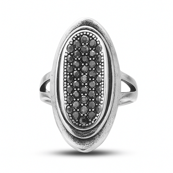 Sacred Sensuality – Textured Rub Fidget Ring (Silver)