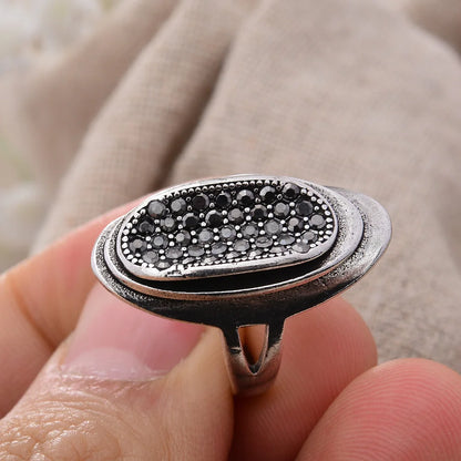 Sacred Sensuality – Textured Rub Fidget Ring (Silver)