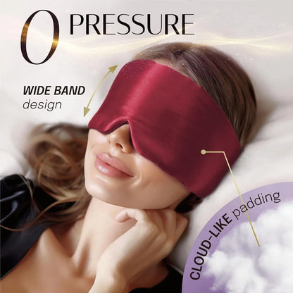 DreamSilk™ 100% Mulberry Sleep Mask – Anti-Wrinkle, Pressure-Free with Ear Cover