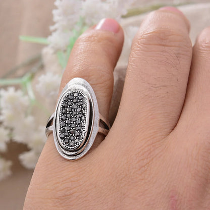 Sacred Sensuality – Textured Rub Fidget Ring (Silver)