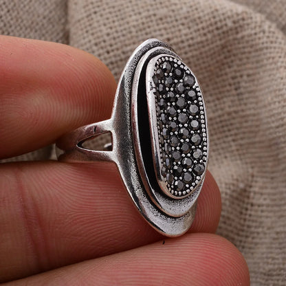 Sacred Sensuality – Textured Rub Fidget Ring (Silver)