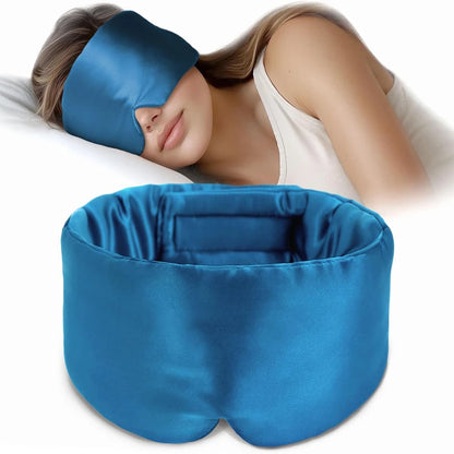 DreamSilk™ 100% Mulberry Sleep Mask – Anti-Wrinkle, Pressure-Free with Ear Cover