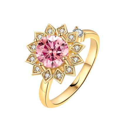 Celestial Rose - ADHD Ring in Gold plated Sterling Silver