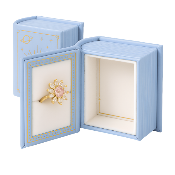 Enchanted Book Ring Box – Celestial Jewelry Gift Case