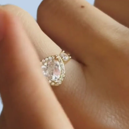 Circle of Love - Gold Plated Sterling Silver Ring for Fidgeting & Focus