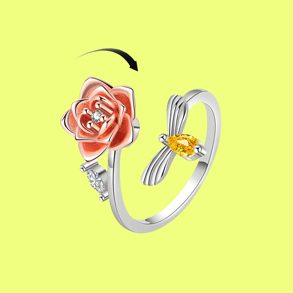 Eternal Rose - Daily Wear Fidget Ring in Sterling Silver